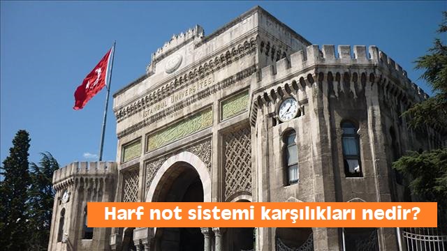 Üniversite harf notları ve harf notlarının sayısal karşılıkları nedir? Auzef harf notları, açık öğretim harf notları karşılığı